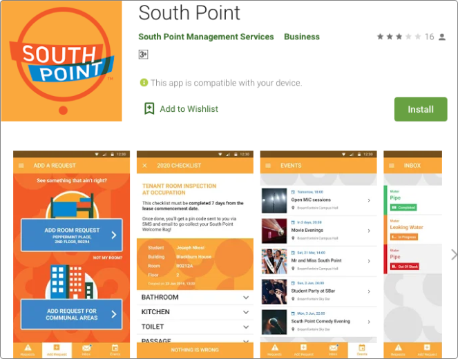 South Point Google Play Store